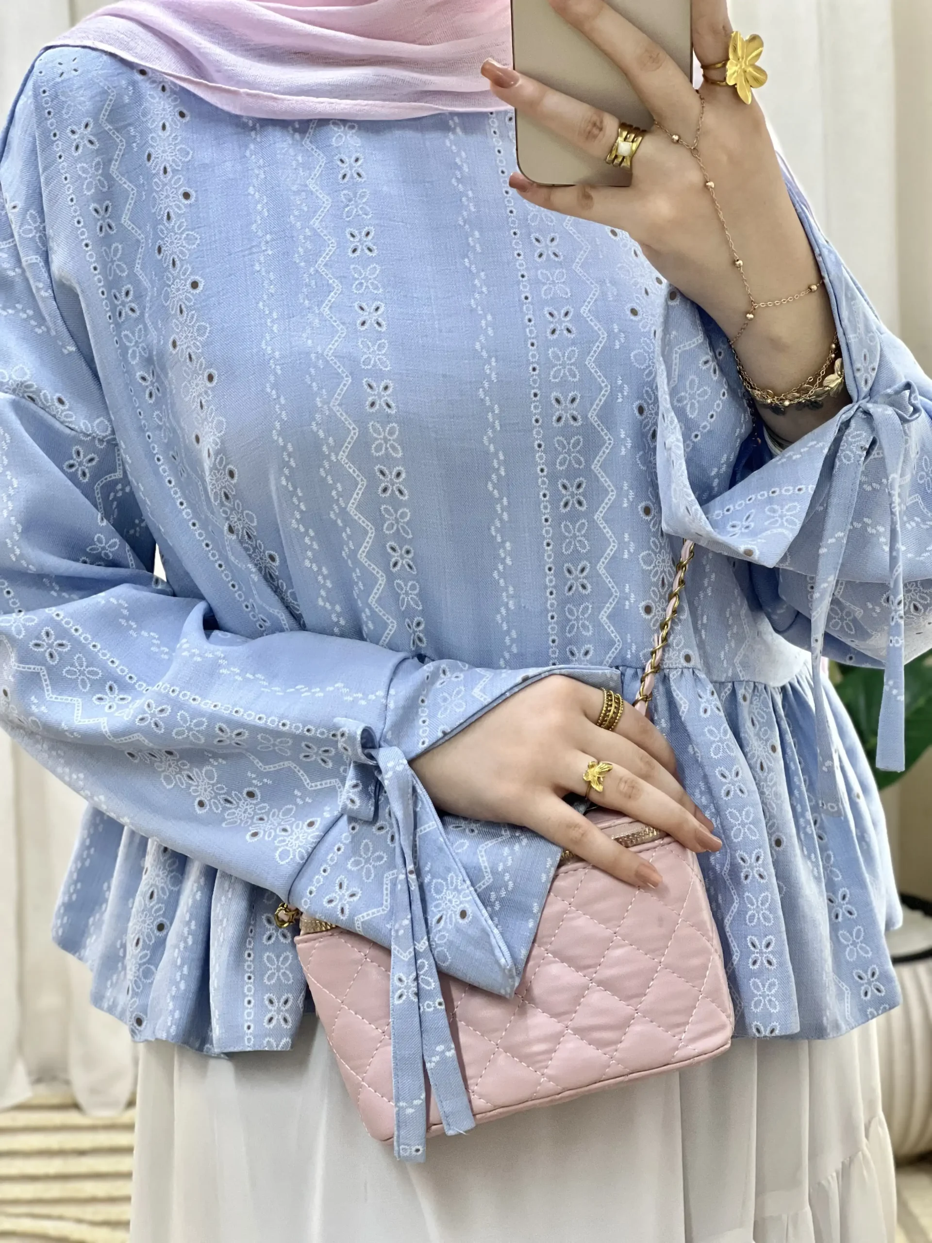Bahga Blouse(baby blue)